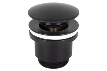 Cofan – Válvula Click-Clack Ø63 mm | Latón Negro Mate | Rosca 1